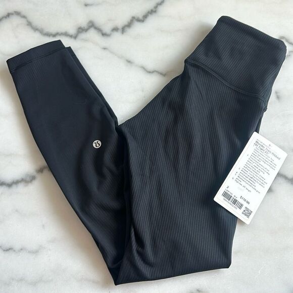 Lululemon‎ Wunder Train High-Rise Ribbed Tight 25" size 2 NWT - Picture 1 of 6